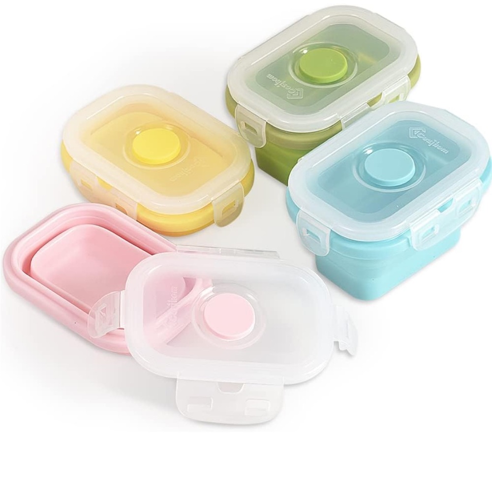 Colorful Silicone Food Storage Containers